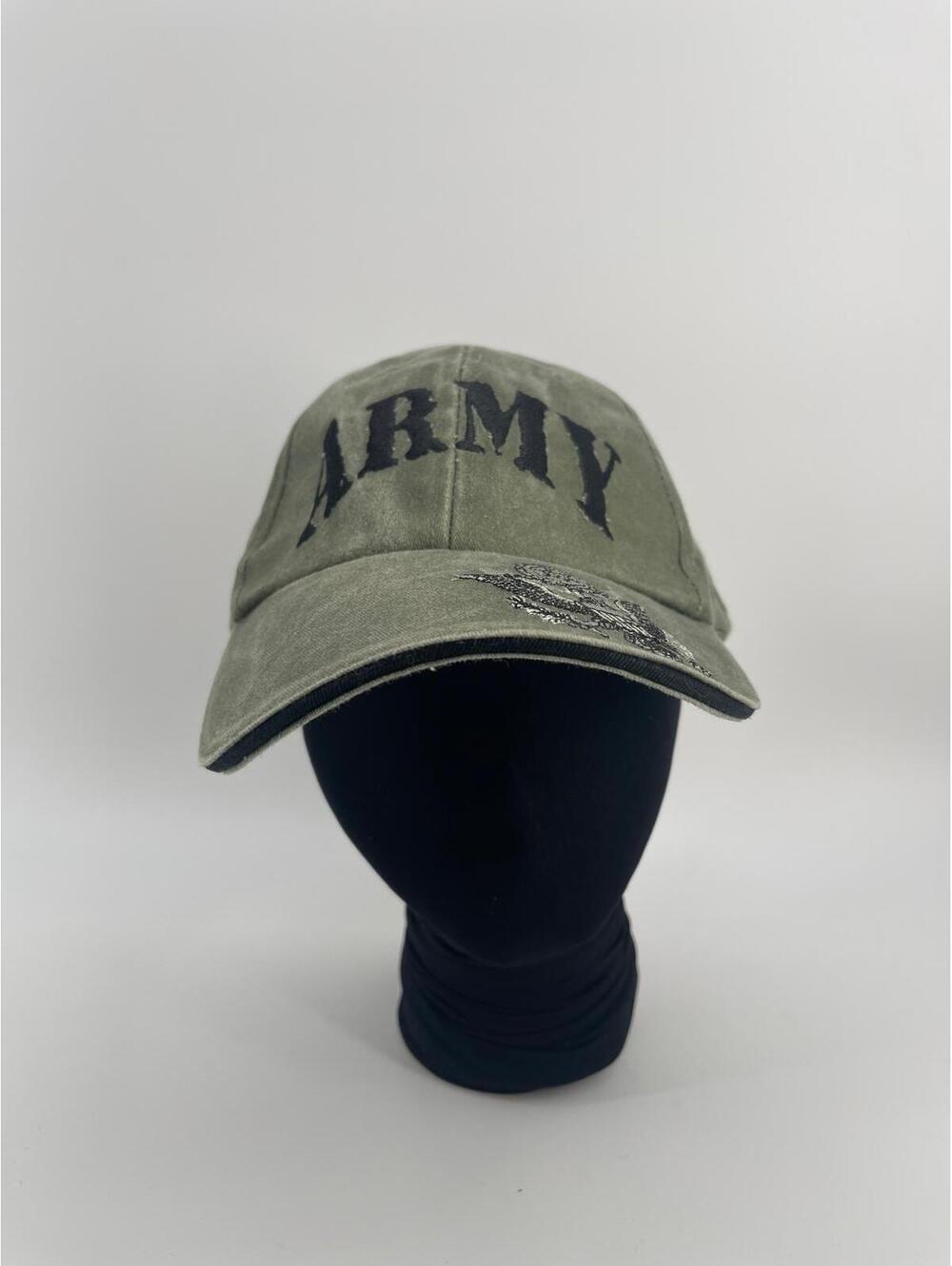 👉 Army Military Hat Olive Green Cap Eagle Crest Adjustable Strapback